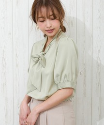 【WEB限定】ボウタイパフスリーブ