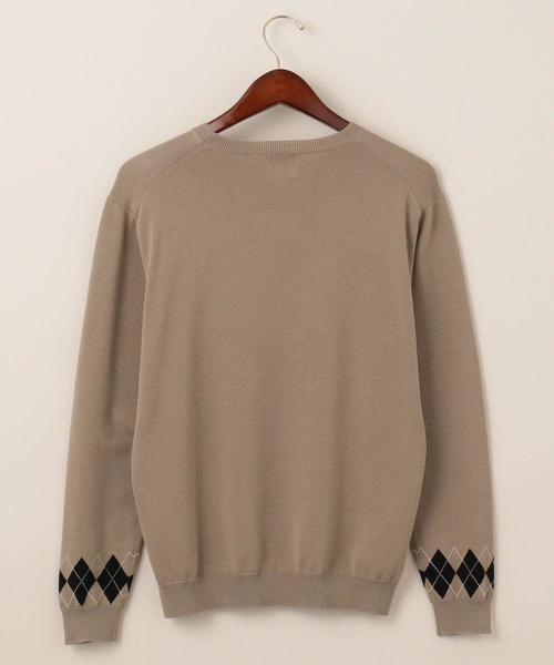 J.PRESS（ジェイプレス）の「【HOUSTON GASS】ジャガード クルーネックニット（ニット/セーター・メンズ・ベージュ系/ネイビー系・MEDIUM/LARGE/X-LARGE）」の5枚目の写真