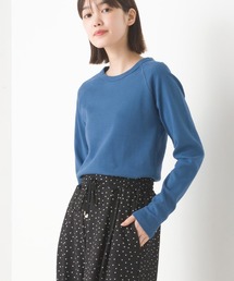 OMNES（オムネス）の「ストレッチジャガード　クルーネック長袖Tシャツ（Tシャツ/カットソー）」