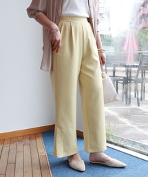 サイドスリットワイドパンツ