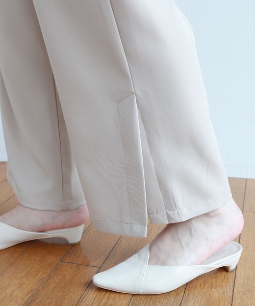 andme(アンドミー)の「サイドスリットワイドパンツ(その他パンツ・レディース・ブラック/グレー系その他/ブラウン/カーキ/イエロー・S/M/L)」の7枚目の写真