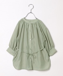 GLOBAL WORK | 【キッズ】シアーバンドカラーシャツ7分袖/892028(シャツ/ブラウス)