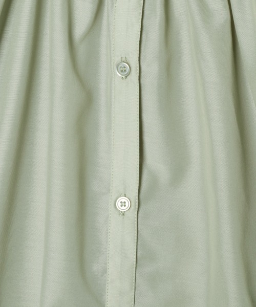 GLOBAL WORK（グローバルワーク）の「【キッズ】シアーバンドカラーシャツ7分袖/892028（シャツ/ブラウス・キッズ・ライトグリーン/ピンク系その他・130cm/120cm/140cm）」の6枚目の写真