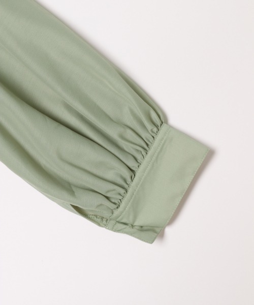 GLOBAL WORK（グローバルワーク）の「【キッズ】シアーバンドカラーシャツ7分袖/892028（シャツ/ブラウス・キッズ・ライトグリーン/ピンク系その他・130cm/120cm/140cm）」の8枚目の写真