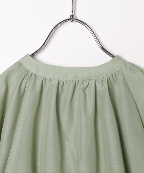 GLOBAL WORK（グローバルワーク）の「【キッズ】シアーバンドカラーシャツ7分袖/892028（シャツ/ブラウス・キッズ・ライトグリーン/ピンク系その他・130cm/120cm/140cm）」の12枚目の写真