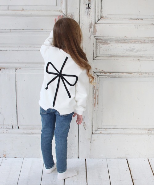 Rora（ローラ）の「メルシー スウェット（スウェット・キッズ・ホワイト/グレー・110cm/100cm/120cm/130cm/140cm/150cm）」の10枚目の写真