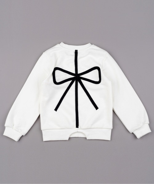 Rora（ローラ）の「メルシー スウェット（スウェット・キッズ・ホワイト/グレー・110cm/100cm/120cm/130cm/140cm/150cm）」の14枚目の写真