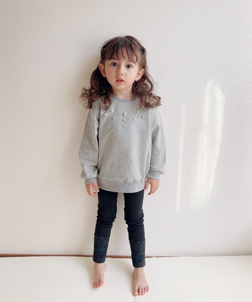 Rora（ローラ）の「メルシー スウェット（スウェット・キッズ・ホワイト/グレー・110cm/100cm/120cm/130cm/140cm/150cm）」の18枚目の写真