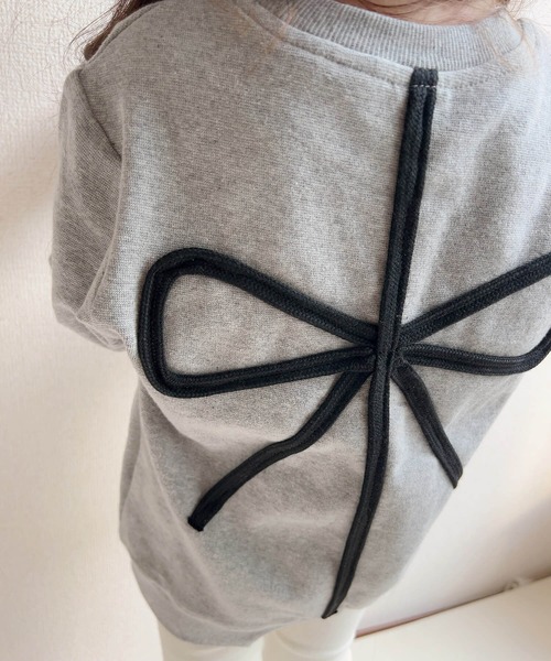 Rora（ローラ）の「メルシー スウェット（スウェット・キッズ・ホワイト/グレー・110cm/100cm/120cm/130cm/140cm/150cm）」の22枚目の写真