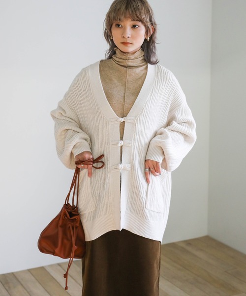 チャイナニットカーディガン（カーディガン/ボレロ）｜select MOCA
