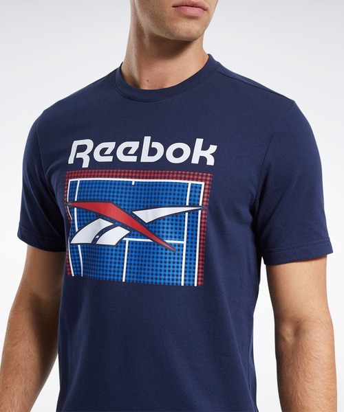 Reebok(リーボック)の「クラシックス テニス コート Tシャツ / Classics Tennis Court Tee(Tシャツ/カットソー・メンズ・ホワイト/ネイビー・LARGE/MEDIUM/SMALL/XXX-LARGE/X-LARGE/XX-LARGE/X-SMALL)」の7枚目の写真
