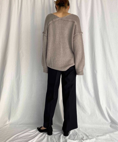 TODAYFUL（トゥデイフル）の「ジョーゼットスリットパンツ（Georgette Slit Pants）（その他パンツ・レディース・パープル/ネイビー/ブルー・38/36）」の17枚目の写真