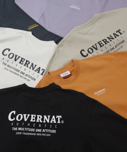 COVERNAT（カバーナット）の「【COVERNAT】LAYOUT AUTHENTIC LOGO CREWNECK / カバーナット レイアウト  オーセンティック ロゴ クルーネック（スウェット・メンズ・ブラック/パープル/クリーム/グレー/ダークパープル/オレンジ/チャコールグレー/オリーブ・MEDIUM/SMALL/LARGE/X-LARGE）」の9枚目の写真