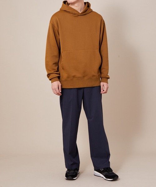 ADAM ET ROPE'(アダムエロペ)の「ドレーピーテリーパーカー(パーカー・メンズ・キャメル/ブルー系その他・M/S/L)」の3枚目の写真