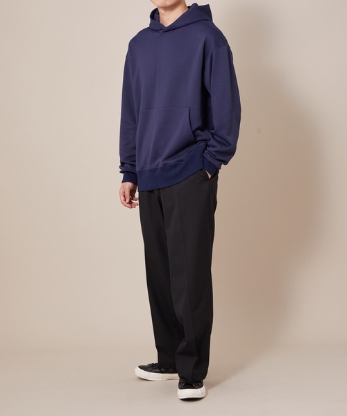 ADAM ET ROPE'(アダムエロペ)の「ドレーピーテリーパーカー(パーカー・メンズ・キャメル/ブルー系その他・M/S/L)」の4枚目の写真