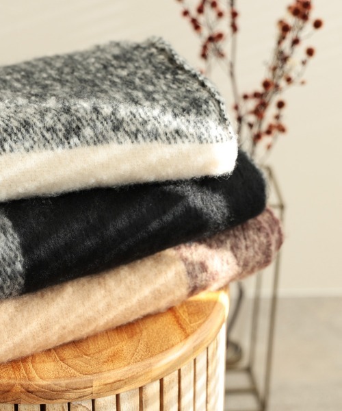 reca（レカ）の「モコモコストール（ストール/ショール・レディース・ブラック/ベージュ/アイボリー・ONE SIZE）」の22枚目の写真