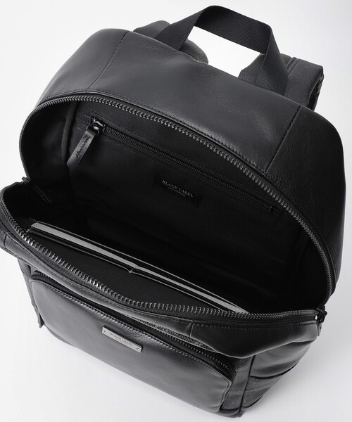 BLACK LABEL CRESTBRIDGE /モノグラム バックパック 黒 BLACK LABEL CRESTBRIDGE /モノグラム バックパック 黒