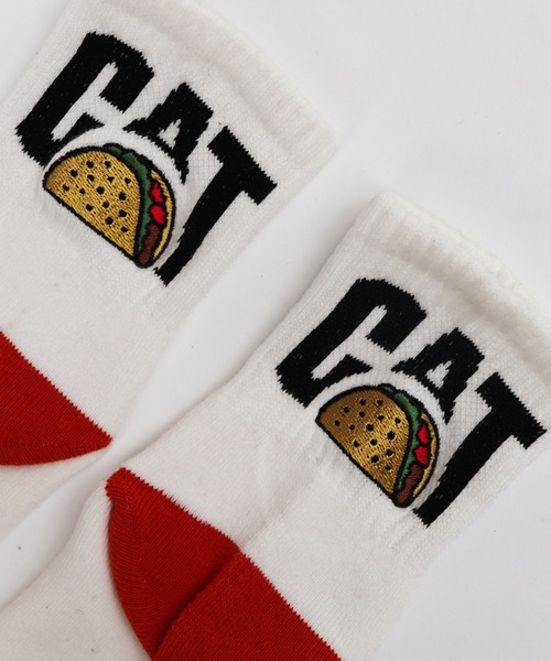 And A(アンドエー)の「AlexanderLeeChang アレキサンダーリーチャン / TACOCAT SOCKS タコキャット 配色切り替えロゴソックス / AC052106(ソックス/靴下・メンズ・ホワイト/チャコール/パープル・FREE)」の7枚目の写真