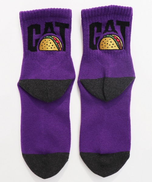 And A(アンドエー)の「AlexanderLeeChang アレキサンダーリーチャン / TACOCAT SOCKS タコキャット 配色切り替えロゴソックス / AC052106(ソックス/靴下・メンズ・ホワイト/チャコール/パープル・FREE)」の17枚目の写真