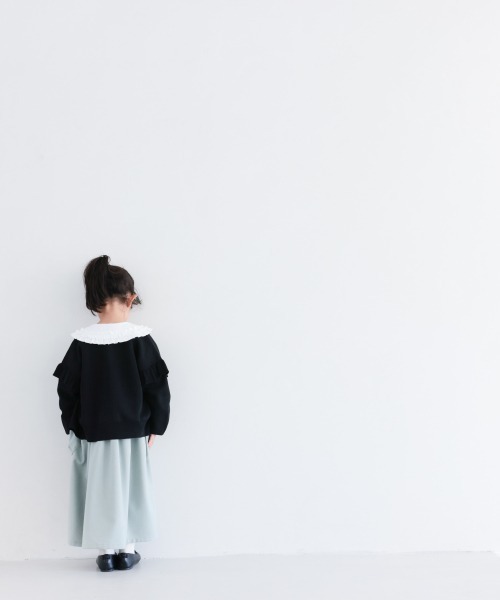 LOWRYS FARM（ローリーズファーム）の「フリル２ＷＡＹニットカーディガン　930550（ニット/セーター・キッズ・ブラック/イエロー/アイボリー・110/120/130/140/150）」の5枚目の写真