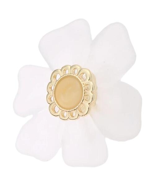 earth music&ecology（アースミュージックアンドエコロジー）の「クリアフラワーイヤリング ＊（イヤリング・レディース・ゴールド・FREE）」の5枚目の写真