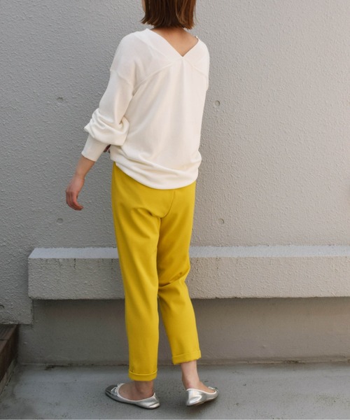 PICCIN（ピッチン）の「ウエストギャザーカットパンツ（その他パンツ・レディース・カーキ/ブラック/ブルー/イエロー/オフホワイト/モカ・S/M/XS）」の13枚目の写真