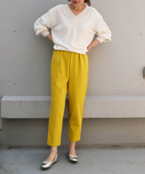 PICCIN（ピッチン）の「ウエストギャザーカットパンツ（その他パンツ・レディース・カーキ/ブラック/ブルー/イエロー/オフホワイト/モカ・S/M/XS）」の17枚目の写真