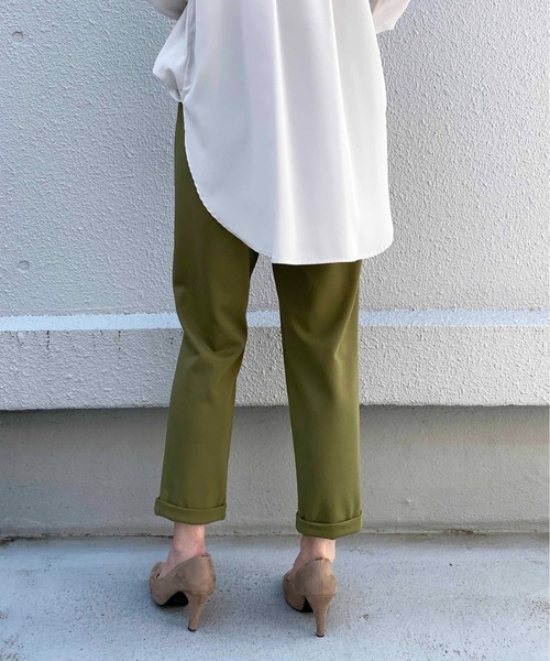 PICCIN（ピッチン）の「ウエストギャザーカットパンツ（その他パンツ・レディース・カーキ/ブラック/ブルー/イエロー/オフホワイト/モカ・S/M/XS）」の9枚目の写真