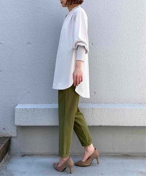 PICCIN（ピッチン）の「ウエストギャザーカットパンツ（その他パンツ・レディース・カーキ/ブラック/ブルー/イエロー/オフホワイト/モカ・S/M/XS）」の22枚目の写真