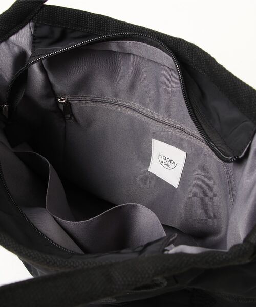 SAC（サック）の「ドット柄刺繍トートバッグ  Happy&Sac（トートバッグ・レディース・グレー/ブラック/ブルー/ピンク/ベージュ・FREE）」の8枚目の写真