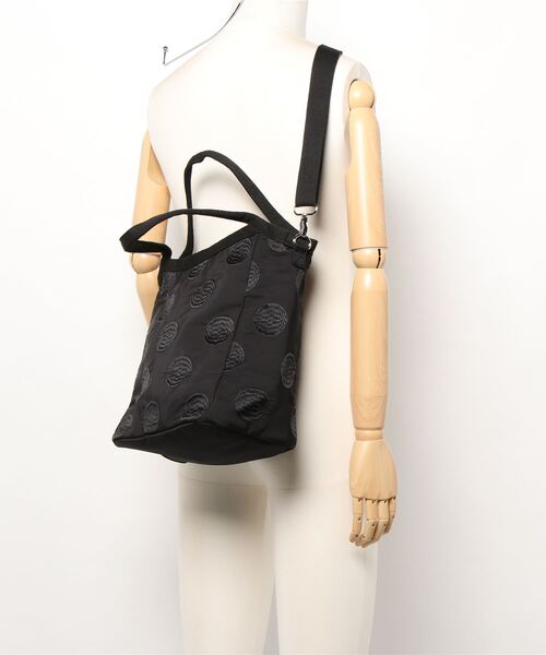 SAC（サック）の「ドット柄刺繍トートバッグ  Happy&Sac（トートバッグ・レディース・グレー/ブラック/ブルー/ピンク/ベージュ・FREE）」の9枚目の写真