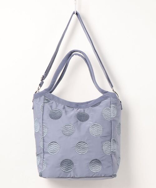 SAC（サック）の「ドット柄刺繍トートバッグ  Happy&Sac（トートバッグ・レディース・グレー/ブラック/ブルー/ピンク/ベージュ・FREE）」の11枚目の写真