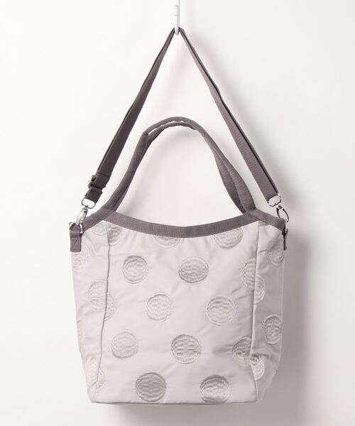 SAC（サック）の「ドット柄刺繍トートバッグ  Happy&Sac（トートバッグ・レディース・グレー/ブラック/ブルー/ピンク/ベージュ・FREE）」の10枚目の写真
