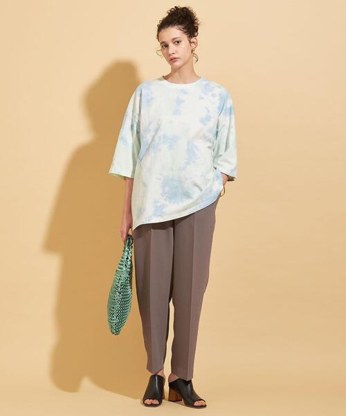 Russell Athletic（ラッセルアスレティック）の「【別注】＜RUSSELL ATHLETIC＞∴タイダイショートスリーブTシャツ（Tシャツ/カットソー・レディース・ライトブルー/ライラック・FREE）」の9枚目の写真