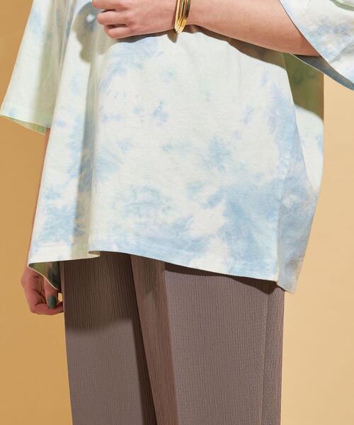 Russell Athletic（ラッセルアスレティック）の「【別注】＜RUSSELL ATHLETIC＞∴タイダイショートスリーブTシャツ（Tシャツ/カットソー・レディース・ライトブルー/ライラック・FREE）」の10枚目の写真