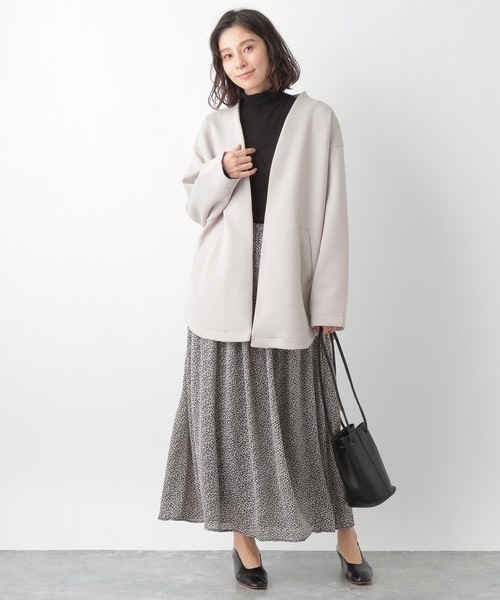 LEPSIM（レプシィム）の「ライトノーカラーハオリ　923200（カーディガン/ボレロ・レディース・モカ/グレイッシュベージュ・FREE）」の14枚目の写真