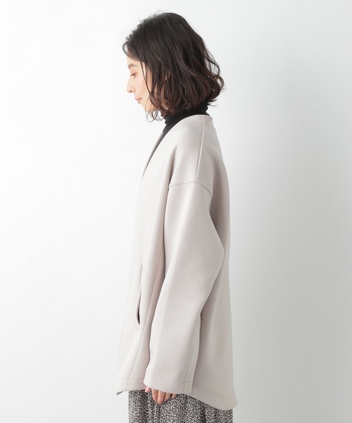 LEPSIM（レプシィム）の「ライトノーカラーハオリ　923200（カーディガン/ボレロ・レディース・モカ/グレイッシュベージュ・FREE）」の11枚目の写真