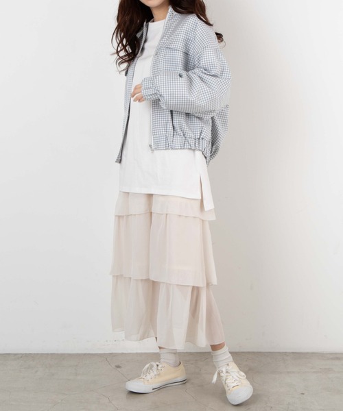 WEGO（ウィゴー）の「WEGO/ボリュームポケットブルゾン（ブルゾン・レディース・ブラック系その他/アイボリー/グレー系その他/ホワイト系その他・FREE）」の10枚目の写真