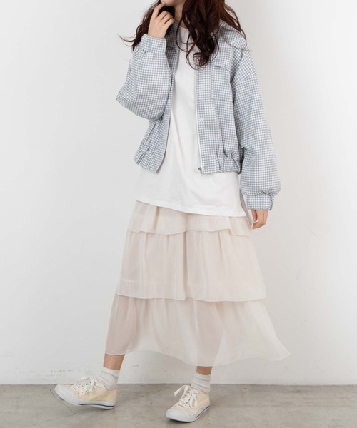 WEGO（ウィゴー）の「WEGO/ボリュームポケットブルゾン（ブルゾン・レディース・ブラック系その他/アイボリー/グレー系その他/ホワイト系その他・FREE）」の7枚目の写真