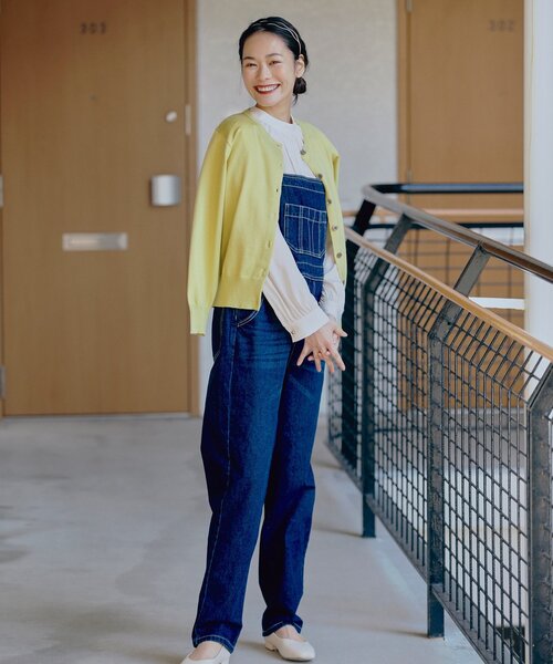 pink adobe（ピンクアドベ）の「◆【M-L】シンプル カーディガン（カーディガン/ボレロ・レディース・ライトグレー/ブラック/ベビーピンク/レモンイエロー・40/38）」の12枚目の写真