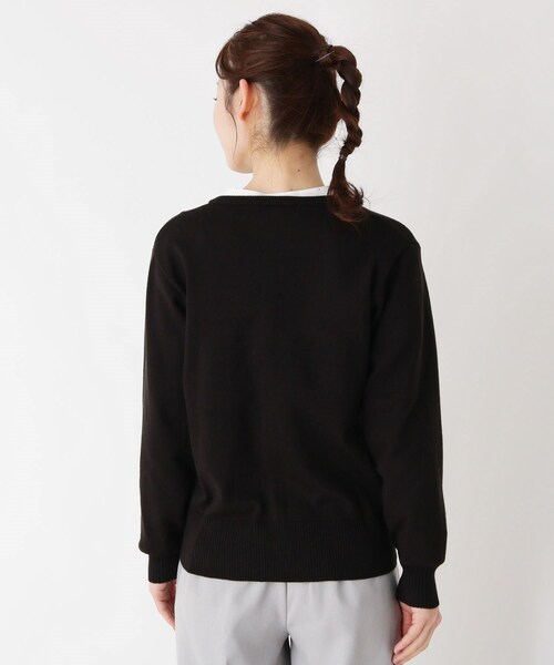 pink adobe（ピンクアドベ）の「◆【M-L】シンプル カーディガン（カーディガン/ボレロ・レディース・ライトグレー/ブラック/ベビーピンク/レモンイエロー・40/38）」の7枚目の写真