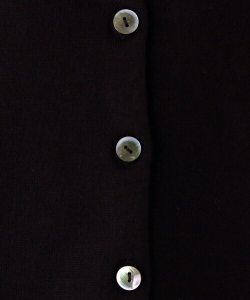 pink adobe（ピンクアドベ）の「◆【M-L】シンプル カーディガン（カーディガン/ボレロ・レディース・ライトグレー/ブラック/ベビーピンク/レモンイエロー・40/38）」の6枚目の写真