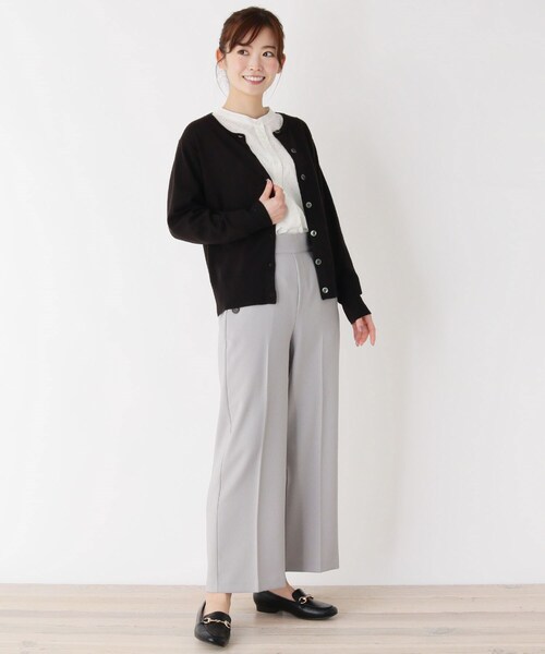 pink adobe（ピンクアドベ）の「◆【M-L】シンプル カーディガン（カーディガン/ボレロ・レディース・ライトグレー/ブラック/ベビーピンク/レモンイエロー・40/38）」の11枚目の写真