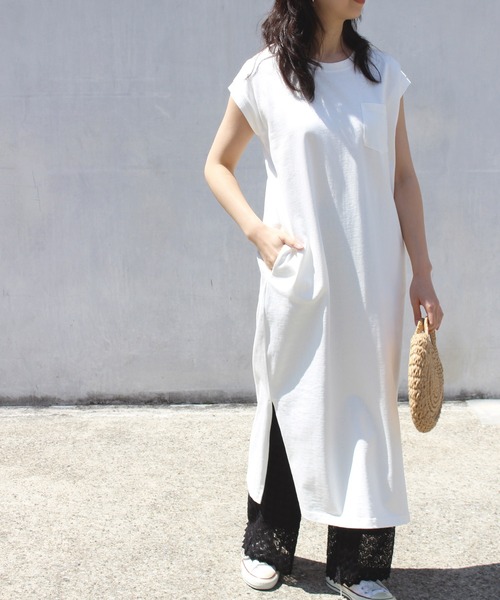 洗える コットンノースリーブロングワンピース ワンピース Laveange ラビアンジェ のファッション通販 Zozotown