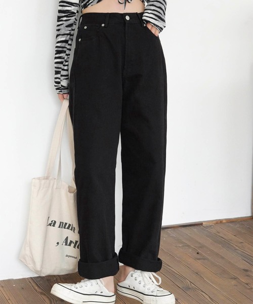 Mayree（メイリー）の「【Mayree】チノツイルセミワイドパンツ 2021SS（チノパンツ・レディース・ブラック/ブルー/アイボリー/サンドベージュ/ピンクベージュ・FREE）」の20枚目の写真