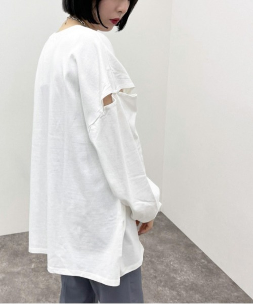 袖開きロンT【ZOZOTOWN限定アイテム】（Tシャツ/カットソー）｜apres 