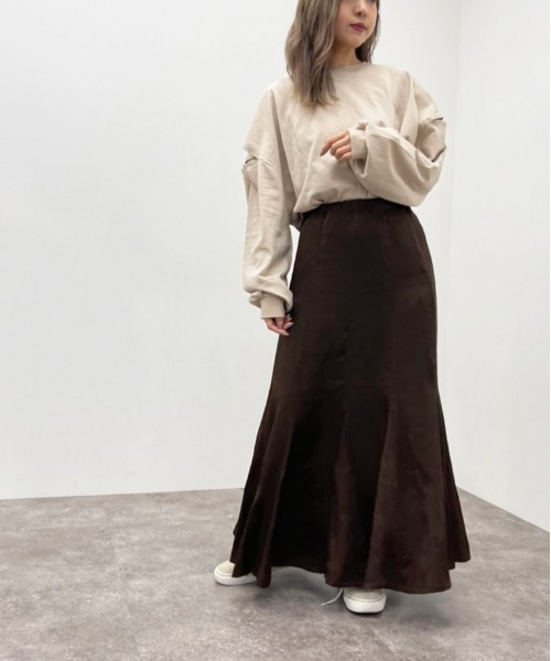 apres jour mignon（アプレジュールミニョン）の「袖開きロンＴ【ZOZOTOWN限定アイテム】（Tシャツ/カットソー・レディース・パープル/ブラック/ライトベージュ/オフホワイト・フリー/X-LARGE）」の21枚目の写真