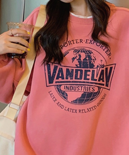 meJane（ミージェーン）の「VANDELAYフェイクレイヤードトレーナー（スウェット・レディース・グレー/ネイビー/ピンク・FREE）」の3枚目の写真