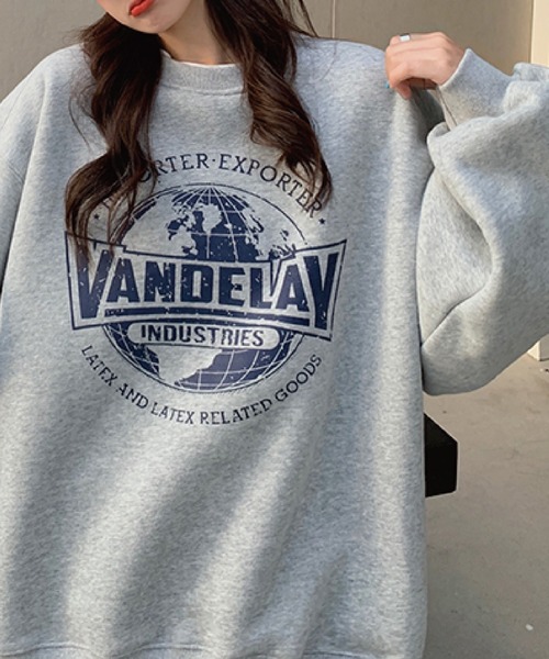 meJane（ミージェーン）の「VANDELAYフェイクレイヤードトレーナー（スウェット・レディース・グレー/ネイビー/ピンク・FREE）」の13枚目の写真