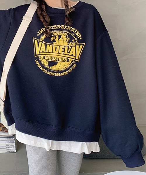 meJane（ミージェーン）の「VANDELAYフェイクレイヤードトレーナー（スウェット・レディース・グレー/ネイビー/ピンク・FREE）」の17枚目の写真